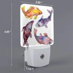 Night Light, Four Different Colored Fish Are Shown In A Painting. -Cute Night Light Shop 9762f6a6a38dea288144d6f75ce6dda3cc02ea04