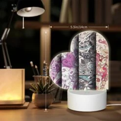 Love Acrylic Night Light, Four Different Colored Designs Of Swirls And Patterns. -Cute Night Light Shop 97a526a9f41ebceef30894c2e7b87f49aa356c0d
