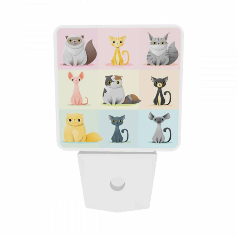 Night Light Set of 2, A collection of cats in various colors and poses. Night Light Set Of 2, A Collection Of Cats In Various Colors And Poses. -Cute Night Light Shop 97e5c78458d8bea3ec1e78b7aac7b77646cba710