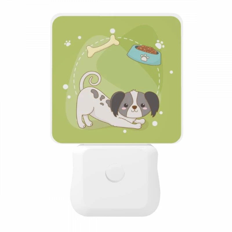 Night Light, A cartoon dog is shown laying down and eating food from a bowl. Night Light, A Cartoon Dog Is Shown Laying Down And Eating Food From A Bowl. -Cute Night Light Shop 9876707b0ecc8f1b6d45a886044b1c0d55994980