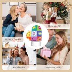 Love Acrylic Night Light, A Colorful Collage Of Flowers In Different Colors. -Cute Night Light Shop 9adce3608a7d19d3b1914eb04e86eb5f3955bee6