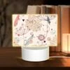 Rectangular Acrylic Night Light, A Colorful Flower Pattern With Hearts And Circles. 2 Rectangular Acrylic Night Light, A Colorful Flower Pattern With Hearts And Circles. -Cute Night Light Shop 9b480e877753fb3ecc86631184059d138845bd31