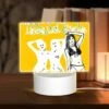 Rectangular Acrylic Night Light, A Colorful Advertisement Featuring Three Women In Bikinis. -Cute Night Light Shop 9bf745836b9f287089e47cca832ee0fb9a9c4394