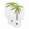 Night Light Set Of 2, A Green And Orange Palm Tree. -Cute Night Light Shop 9c3429203f6839a69a575e9293b872492063319f