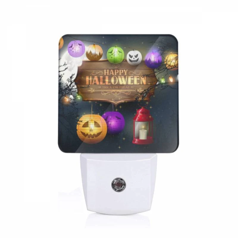 Night Light, A sign that says Happy Halloween with a pumpkin and a lit candle. Night Light, A Sign That Says Happy Halloween With A Pumpkin And A Lit Candle. -Cute Night Light Shop 9c7da19f95d07764fb75d79f2b0f25c44faf5d23