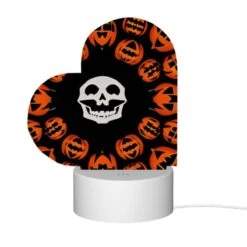 Love Acrylic Night Light, A Circle Of Pumpkins With A Skull In The Center. -Cute Night Light Shop 9ce758f5735766701464d4a2383b195f13b53874