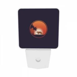 Night Light Set Of 2, A Tiger Is Walking On A Beach At Sunset. -Cute Night Light Shop 9cff1fd5e199b820d68338bb910d32b7dbb68644