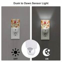 Night Light Set Of 2, A Colorful Flower With A Red Center Is Surrounded By Other Flowers And Hearts. 4 Night Light Set Of 2, A Colorful Flower With A Red Center Is Surrounded By Other Flowers And Hearts. -Cute Night Light Shop 9d614d7c148eeb9f9a5ccbf082eaead89131a233