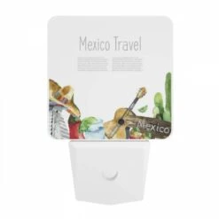 Night Light, A Colorful Poster Advertising Mexico Travel. -Cute Night Light Shop 9d9ffb60a1fd11e55553dffd3cbaa284b730fbe2