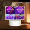 Rectangular Acrylic Night Light, Four Different Colored Images Of Palm Trees And The Word "Miami Beach" On Them. -Cute Night Light Shop 9dbad7471f274f3545dc29c1538f9df1aeef2a34