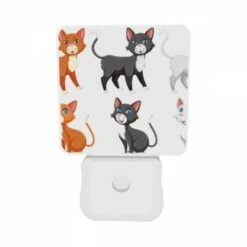 Night Light Set Of 2, A Collection Of Six Different Colored Cats. -Cute Night Light Shop 9e80896316cf8f1b8090132b45d6d045dd23ebf4