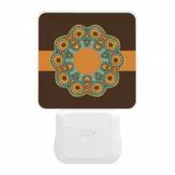 Night Light, A Colorful Circle With A Yellow Center And Blue And Orange Designs. 11 Night Light, A Colorful Circle With A Yellow Center And Blue And Orange Designs. -Cute Night Light Shop 9e850ec5ac65fcec8c4fe1cf14090a95988777c1