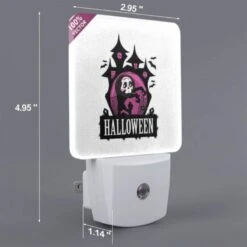 Night Light, A Halloween Poster With A Spooky Castle And A Skeleton. 3 Night Light, A Halloween Poster With A Spooky Castle And A Skeleton. -Cute Night Light Shop 9f434bb78a9603727453c5673974d674f62ad71f