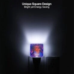 Night Light Set Of 2, A Colorful Image Of A Beach With A Sign That Says "Palm Beach." -Cute Night Light Shop 9fa40608693ff523c239d241a7356b4095ce2357