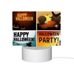 Rectangular Acrylic Night Light, A Collection Of Four Different Halloween Party Images. -Cute Night Light Shop a02aea1c66875fd9917c4ca18625b9bec0583bbf