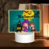 Rectangular Acrylic Night Light, A Boy And Girl Are Standing In Front Of A Haunted House. -Cute Night Light Shop a07a9cd024d4fac9a37da6530ef9273e4d82be79