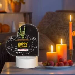 Love Acrylic Night Light, A Happy Halloween Sign With A Bat And A Pumpkin. -Cute Night Light Shop a0f75f6ad7e0429c295838dc6e85b0ca10dcf8d1