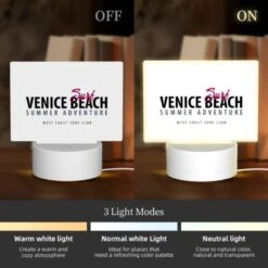 Rectangular Acrylic Night Light, A Logo For The West Coast Surf Club. -Cute Night Light Shop a15157fbc8a6eec085bf51adfb3a33a459f10781