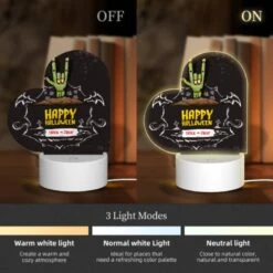 Love Acrylic Night Light, A Happy Halloween Sign With A Bat And A Pumpkin. -Cute Night Light Shop a1d97b65eca64bbebc13b23e39dd4d89d00429f4