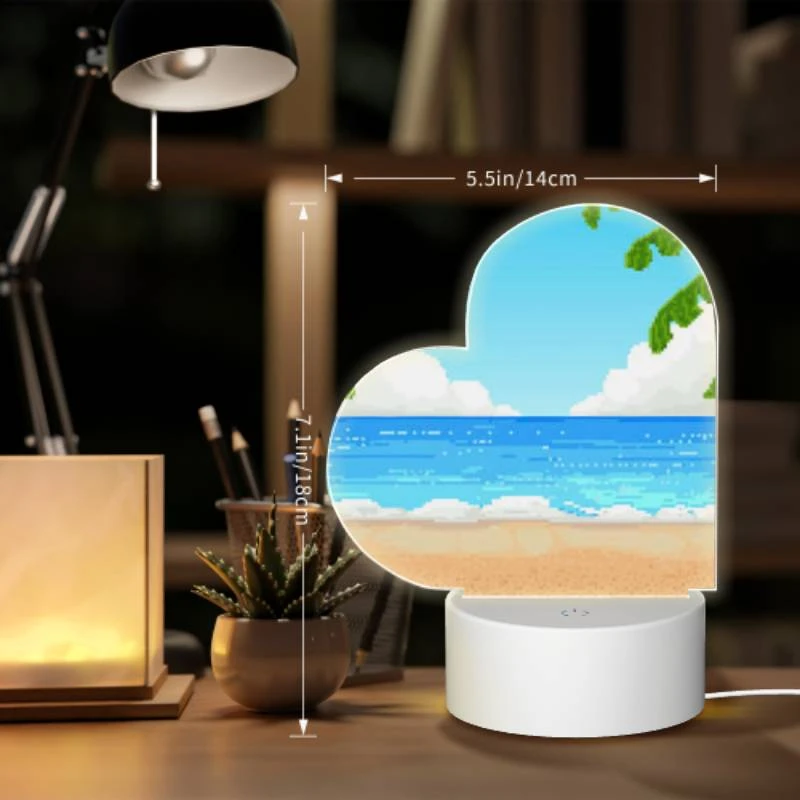 Love Acrylic Night Light, A cartoon beach scene with a blue ocean and palm trees. Love Acrylic Night Light, A Cartoon Beach Scene With A Blue Ocean And Palm Trees. -Cute Night Light Shop a23f096271d2b97a6ece1a40254e8a7286ed94b9