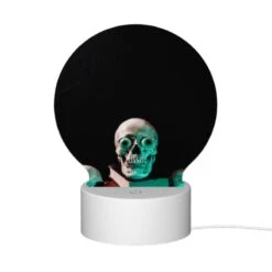 Round Acrylic Night Light, A Stack Of Books With A Skull On Top. -Cute Night Light Shop a266cc1e26949329405fa696f8edf964569ea509