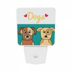 Night Light Set Of 2, Two Dogs Are Sitting Next To Each Other. -Cute Night Light Shop a2a5e1c132c0a7d500aa1a077c958ff1b6ed2b50
