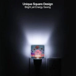 Night Light, A Red And White Van Is Parked In Front Of A Palm Tree. -Cute Night Light Shop a2d657dc1acbe264e7735a47ed78c3a92d06f3aa