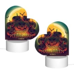 Love Acrylic Night Light, A Colorful Poster Of Pumpkins With The Words "Happy Halloween" Written On It. 3 Love Acrylic Night Light, A Colorful Poster Of Pumpkins With The Words "Happy Halloween" Written On It. -Cute Night Light Shop a336136814226afea9ec246d449c1ea00877961d