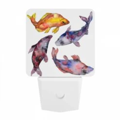 Night Light, Four Different Colored Fish Are Shown In A Painting. -Cute Night Light Shop a3b91513c099f7e08998b7128daf651dcf2cf01d