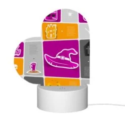 Love Acrylic Night Light, A Collection Of Halloween Images On A Pink Background. -Cute Night Light Shop a40a298c1a35e7c84b4bc3e914a4606630c07977