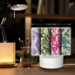 Rectangular Acrylic Night Light, Three Colorful Artworks Are Displayed Side By Side. -Cute Night Light Shop a43d1093d1cf8ee3e456a4136185bcf82df25573