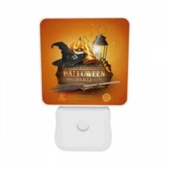 Night Light Set Of 2, A Halloween Party Advertisement With A Witch's Hat -Cute Night Light Shop a4cc0e593cf351fdfb35130cb8bdd8c38c999cbd