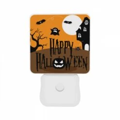 Night Light Set Of 2, A Halloween Poster With A House And Ghosts. -Cute Night Light Shop a51133da33fb46e20d22a1333e227bbabcf0daec