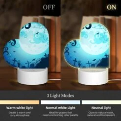 Love Acrylic Night Light, A Spooky Scene With A Full Moon And A Bunch Of Bats Flying Around. -Cute Night Light Shop a546d3a4351c437cfebec37cfe2871e06a595d57