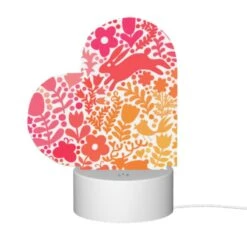 Love Acrylic Night Light, A Colorful Floral Pattern With A Bunny In The Middle. -Cute Night Light Shop a5bb673b529edfaa1f475bb038e21a11671aef09