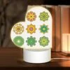 Love Acrylic Night Light, A Collection Of Colorful Geometric Shapes.