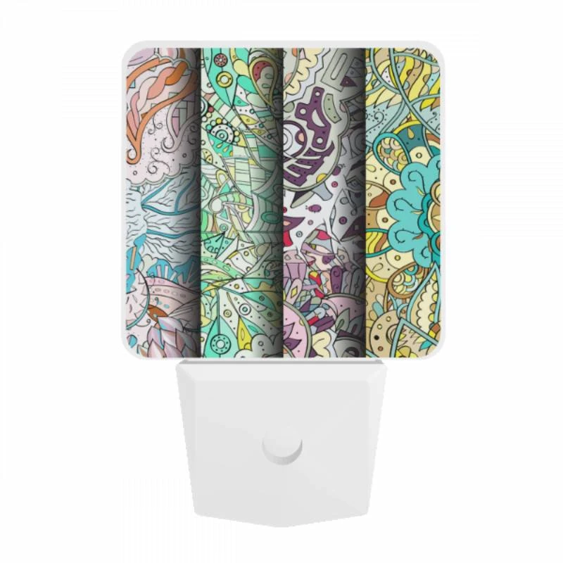 Night Light, Three colorful paintings are displayed side by side. Night Light, Three Colorful Paintings Are Displayed Side By Side. -Cute Night Light Shop a657dfb0ba4cba6dc833f9981362005291f56017