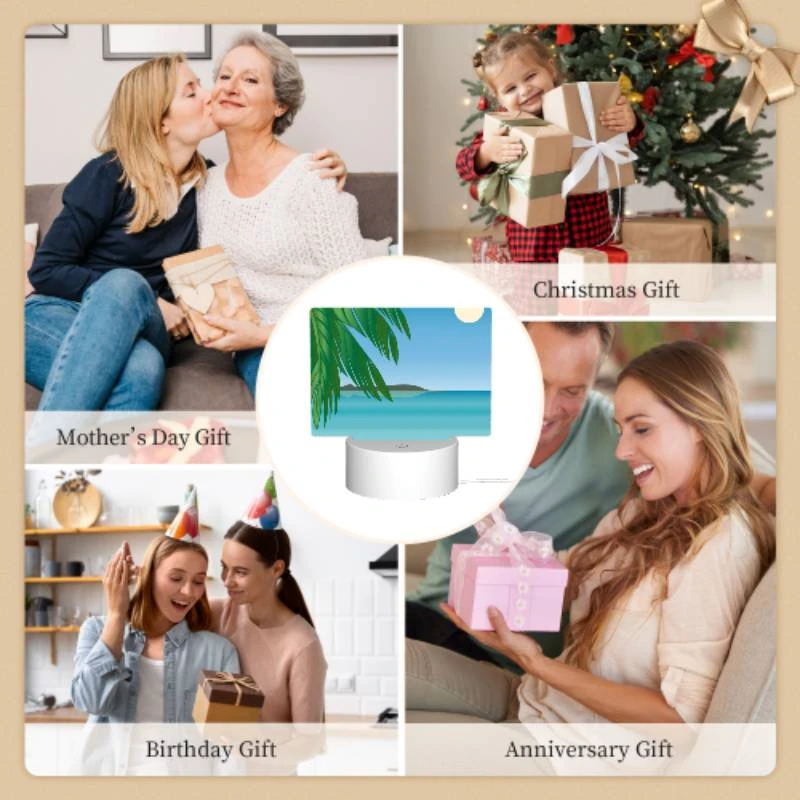 Rectangular Acrylic Night Light, A beautiful beach scene with a palm tree and a moon in the sky. Rectangular Acrylic Night Light, A Beautiful Beach Scene With A Palm Tree And A Moon In The Sky. -Cute Night Light Shop a67f0cd04a17bf63f03ab6d5fb1050da6e4c29cf