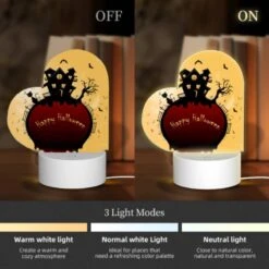 Love Acrylic Night Light, A Halloween Themed Image With A House -Cute Night Light Shop a69eed3b8a5bc6a8dca2969404499991741d2462