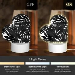 Love Acrylic Night Light, A Close Up Of A Leafy Plant With A Black Background. -Cute Night Light Shop a79f9b9beef3a7ee107959abb1b0ef5a99e6b973
