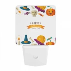 Night Light, A Colorful Halloween Design With Various Halloween Symbols. -Cute Night Light Shop a7be4ccc37dadca7999c98ef37d384021368bab5