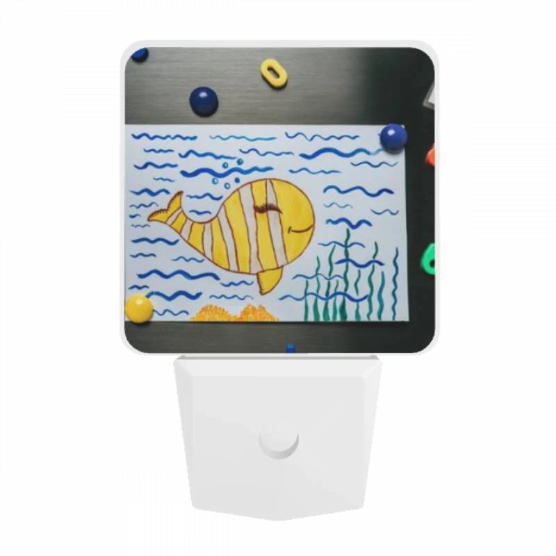 Night Light, A colorful drawing of a whale is placed on a table. Night Light, A Colorful Drawing Of A Whale Is Placed On A Table. -Cute Night Light Shop a8712a0baf61181022c81e00c720755c3a178f34