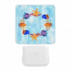 Night Light, A Colorful Painting Of Fish And A Starfish. -Cute Night Light Shop a8bd6ba35b9cc3156946eda3e239f25d20c18cb7