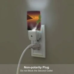 Night Light Set Of 2, A Sunset Scene With A Sailboat On The Water And Palm Trees In The Background. -Cute Night Light Shop a95ea913555138fe4946b34df8087d014e2139b4