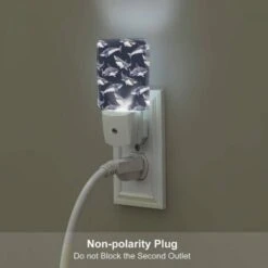 Night Light, A Pattern Of Sharks On A Blue Background. -Cute Night Light Shop a9c3094f5d77094e82fe14c0eddbf1d29c43a38e