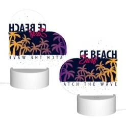 Love Acrylic Night Light, A Surfboard With A Picture Of A Beach And The Words "Catch The Wave" On It. -Cute Night Light Shop a9c40768072c073a03961796bb7fd43f9b34e854