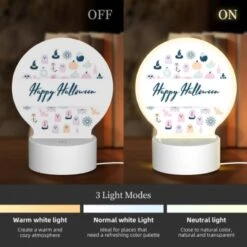 Round Acrylic Night Light, A Collection Of Halloween-themed Images -Cute Night Light Shop a9d747b184635b3536aa5a834e53e73c6d80b24a
