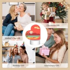 Love Acrylic Night Light, A Red And Yellow Sunset With Two White Flowers. -Cute Night Light Shop ab6f6f0a98e8edc66b932d111f9e19af0ec579ec