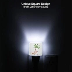 Night Light, A Palm Tree Is Shown In A Red And White Striped Chair. -Cute Night Light Shop abc608bac78714e030f0fc057d3f9c17ef73f4b5