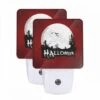 Night Light Set Of 2, A Red Background With A Halloween Theme. -Cute Night Light Shop ac43a7f358445839e39112cec3f297a1d6318b13
